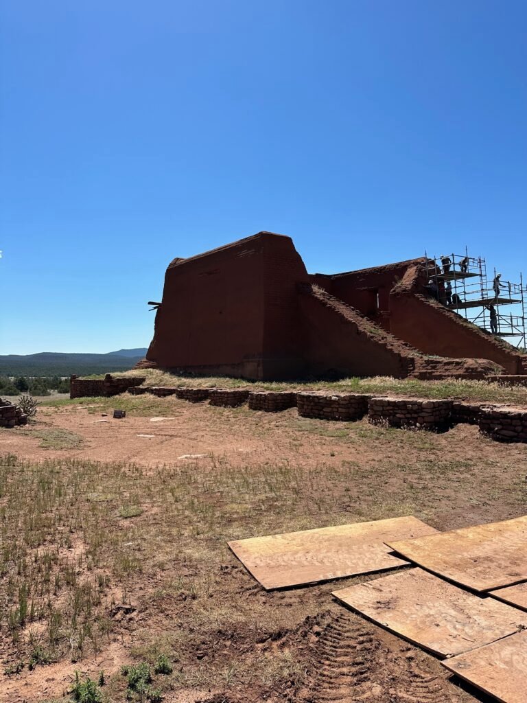 The ruins of an old Catholic church at Pecos