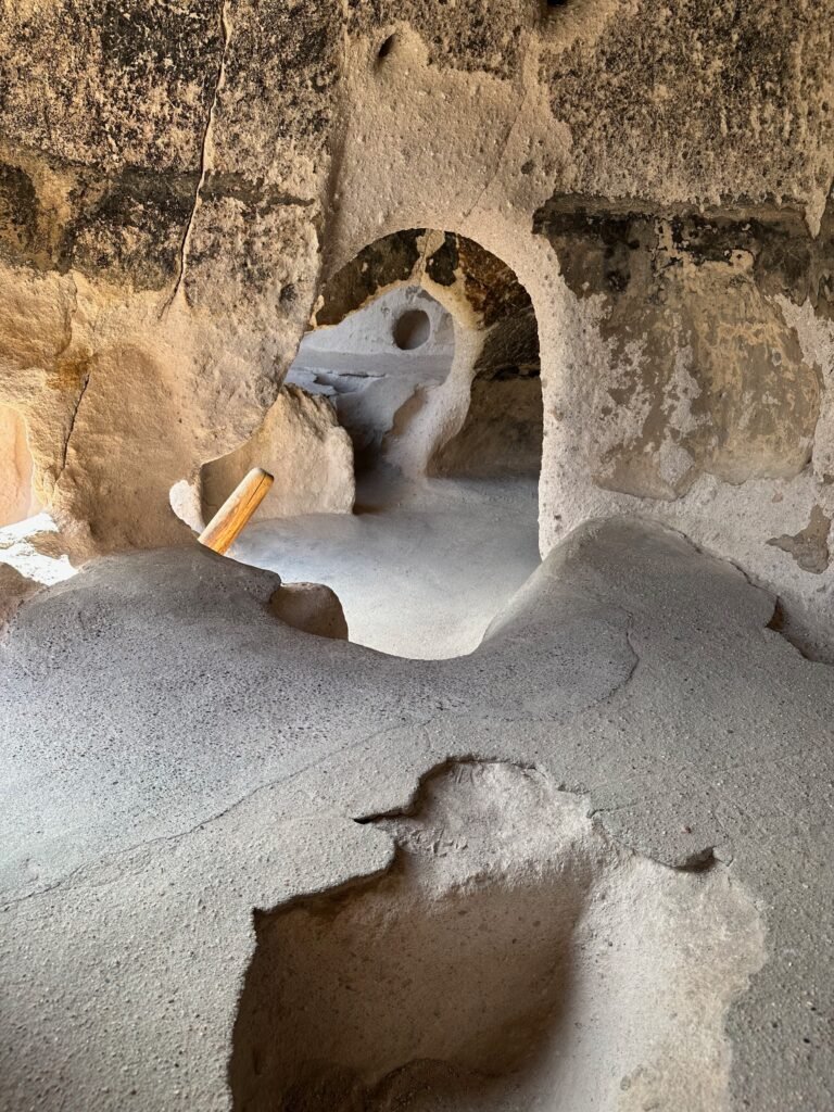 inside a cliff dwelling